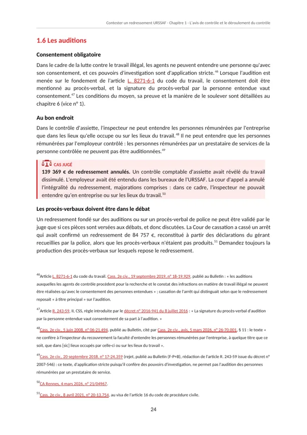 Un « Cas jugé », page 24